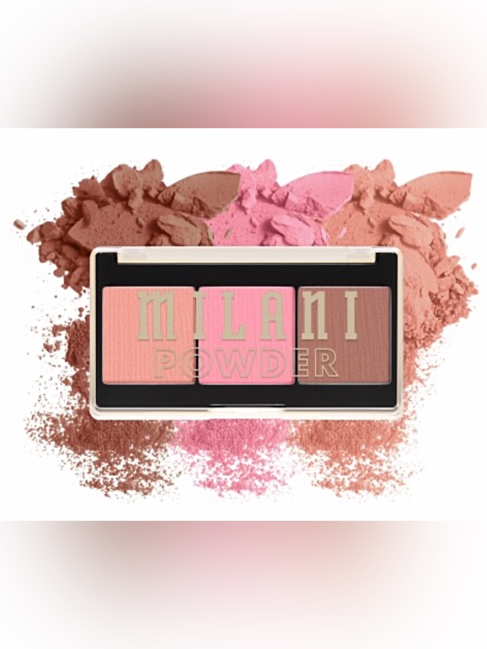 Milani Powder Eyeshadow Trio - Gold, Pink & Bronze